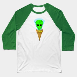 Alien Ice Cream Cone Baseball T-Shirt